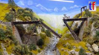 FurkaBergstrecke Steffenbachbrücke Diorama 187 Winnenden 29012017 [upl. by Hendrick]