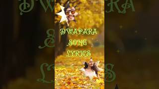 Dwapara Kannada Blockbuster Song Lyrics  Ganesh  Malvika Nair  Jaskaran Singh [upl. by Niamert]