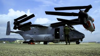 Spectacular  MV22 Osprey Shakes the Skies with an Awesome Elephant Walk Maneuver [upl. by Jackson]