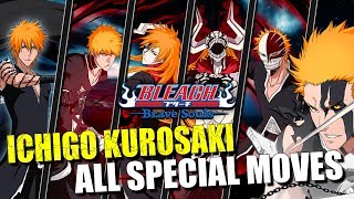 ICHIGO KUROSAKI ALL SPECIAL MOVES Bleach Brave Souls [upl. by Mattson378]