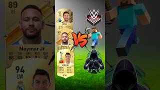 FIFA 25 Ronaldo Messi Neymar 🆚 Minecraft Call of Duty WWE 25💥🔥⚡ [upl. by Ynnattirb]