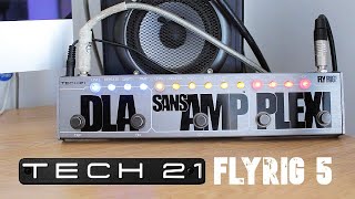 Tech 21 Sansamp FlyRig 5 Guitar Pedal Demo Direct Sound [upl. by Nafis729]