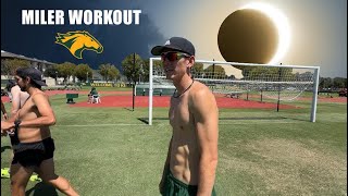 Getting ready for BRYAN CLAY A workout under the eclipse [upl. by Bautram]