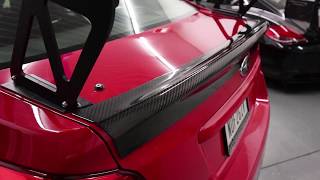 Subaru WRXSTI VA Carbon Ducktail Spoiler Install [upl. by Nitsruk]