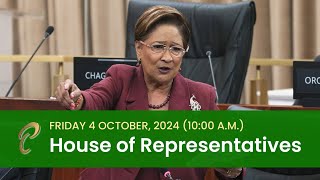 4th Sitting of the House of Representatives  5th Session  October 4 2024 [upl. by Argela]