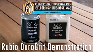 Rubio DuroGrit Demonstration  Hardwood Industries Flooring and Decking [upl. by Bronwyn84]