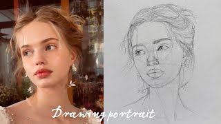 Sketching to accurate proportions using Loomis method [upl. by Arleen113]