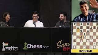 SAMAY comedy in FIDE chess world championship 2024 [upl. by Nehgaem]