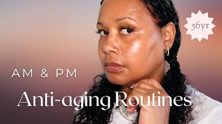 Antiaging Routine Morning amp Night antiaging womenover50 skincare [upl. by Halil]