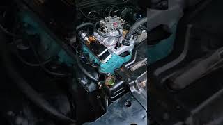 first engine startup on a Pontiac 400 engine rebuild [upl. by Eldreda]