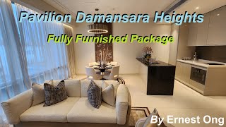 826 sqft Pavilion Damansara Heights Fully Furnished Residential Unit with 1 Bed 1 Study 2 Bathrooms [upl. by Artina]