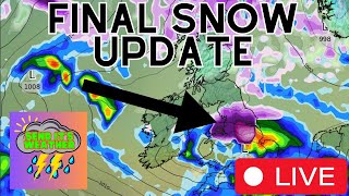 Where Will We See The Snow Tomorrow  UK Weather Forecast 🔴LIVE [upl. by Ahsineb]