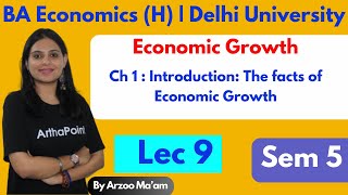 2024 Sem 5  Lec 9  Economics Growth amp Business Cycles  Facts of Economic Growth  BAH Eco Sem 5 [upl. by Fausta]