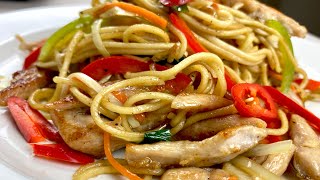 Stir Fry Chicken Noodles  Chicken Chowmein • EGBG RECIPE [upl. by Eikcid269]