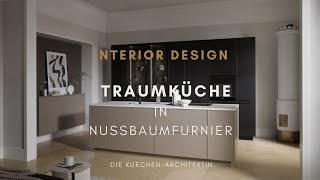 Die Kuechenarchitektin zeigt eine traumhafte Wohnküche in Nußbaum [upl. by Dnivra316]