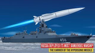 Russian frigate carrying hypersonic weapons embarks on first deployment in distant waters [upl. by Blalock313]