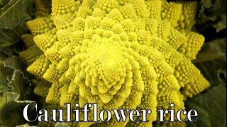 How to make Cauliflower Rice Cauliflower Rice RecipeLow Carb Rice Recipe Low carb rice [upl. by Niel]