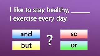 Coordinating Conjunctions Quiz  Can You Score 2020 [upl. by Sherris]