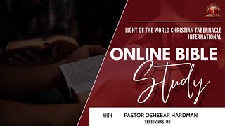 103024 Wednesday Night Virtual Bible Study w Pastor OL Hardman [upl. by Dwain]