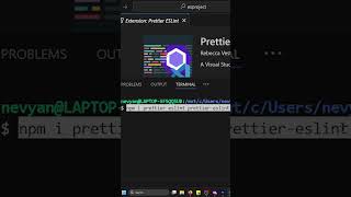 Install eslint prettier javascript [upl. by Ynneg]