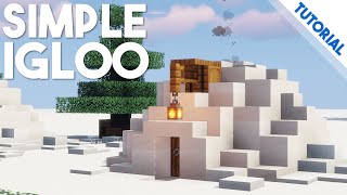 How to Build a Simple Igloo Minecraft 114 Tutorial [upl. by Osrick]