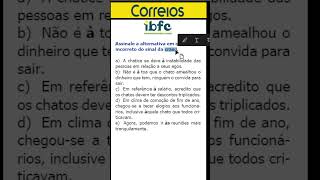 Concurso Correios 2024  Banca IBFC  CRASE [upl. by Sawtelle863]