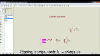 Transistor as a Switch Circuit Simulation  Proteus [upl. by Eniamrehs889]