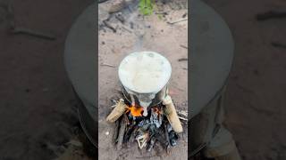 Survival Skills How to wash hands to save soap in forest camping outdoor bushcraft lifehacks [upl. by Medeah49]