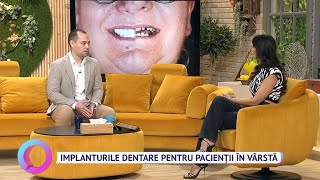 Implanturile dentare pentru pacienții în vârstă  Dr Cazacu Corrado apariție la Vorbește Lumea [upl. by Soiritos319]