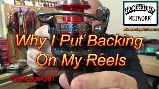 Why I Put Backing on My Reels featuring Okumas RTX 30 Spinning Reel TackleJunky81 [upl. by Lehcsreh]