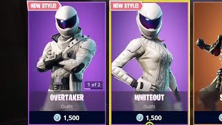 NEW Overtaker amp Whiteout Styles in Fortnite [upl. by Asina]