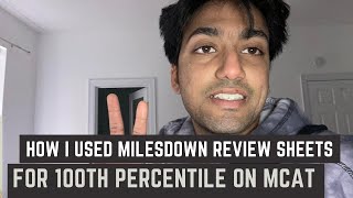 How to Use the Milesdown Review Sheets [upl. by Velda]