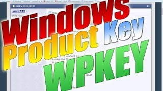 Jak szybko wyciągnąć Klucz Produktu z Windowsów WPKEY  032014  McSzakalTV [upl. by Ardeed]