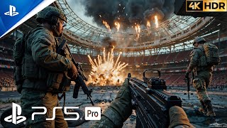 PS5 PRO Stadium Under Attack Infiltration  Realistic Ultra Graphics Gameplay  Call of Duty [upl. by Ertsevlis]