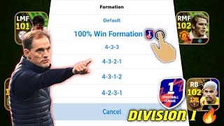 Division 1 In 24 Hours 🥶 Use This FORMATION Now 😱  efootball 2024 ✨ [upl. by Candless]