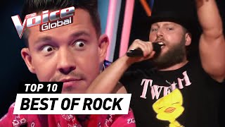 Best ROCK Blind Auditions EVER on The Voice [upl. by Atinrehs]