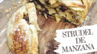 STRUDEL DE MANZANA fácil y delicioso yomequedoencasa [upl. by Vescuso523]