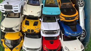 Box Full of Model Cars Rolls Royce Cullinan Mercedes AMG Vision GT BMW M4 GT3 Porsche Taycan [upl. by Yordan]