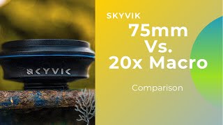 Skyvik 75mm Vs 20x Macro Mobile Phone Lens Comparison Hindi [upl. by Bundy88]