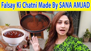 Falsay Ki Khatti Meethi Chatni  Made By Sana Amjad [upl. by Naejamron482]