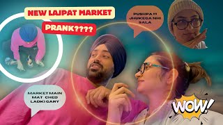 Pranking on my girlfriend in lajpat nagar market 😅shockingprank [upl. by Tami]