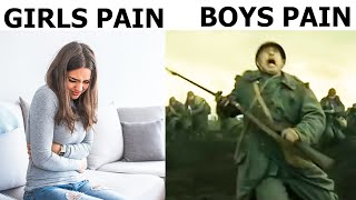 BOYS VS GIRLS PAIN [upl. by Suchta]