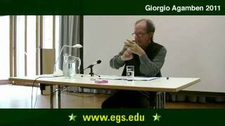 Giorgio Agamben Will Responsibility and the Free Subject 2011 [upl. by Perpetua]