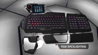 Mad Catz PC Gaming  STRIKE 7  Clavier modulable avec écran tactile [upl. by Cris]