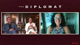 THE DIPLOMAT S2  KERI RUSSELL amp RUFUS SEWELL INTERVIEW  2024 [upl. by Eatnahs]