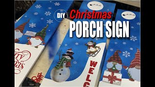 DIY Christmas Porch Signs Easy amp Affordable Holiday Decor with Window Stickersquot [upl. by Rosette]