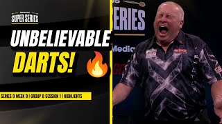 DARTS FROM THE GODS🔥🔥  Darts Highlights  Week 9 Group B session 1 [upl. by Jerad543]