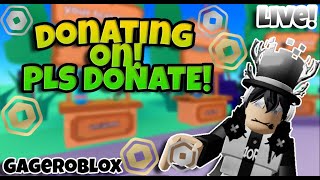 Pls Donate Roblox Live Stream  GageRoblox [upl. by Clarisse]