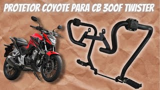 quotNova Twisterquot Instalamos protetor coyote na CB 300f Twister [upl. by Ahsilem516]