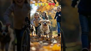 Puppies with Wheels Playtime in the Park 😥😥❤️❤️❤️ music coversong song puppiesandkids pibble [upl. by Boyt2]